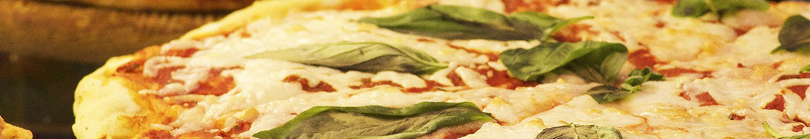Eating Fast Food Italian Pizza at Gregorio's Pizzeria restaurant in Massapequa, NY.